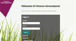 Desktop Screenshot of portal.vinnova.se