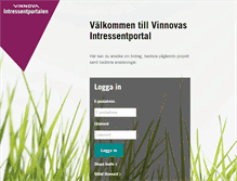 Tablet Screenshot of portal.vinnova.se